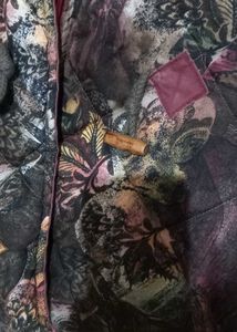 Floral Quilted Hooded Jacket