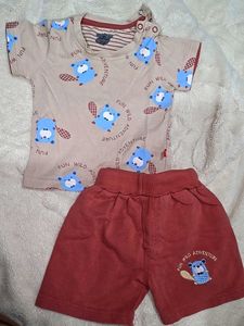 Boys T-shirt & Shorts Set - O-6m