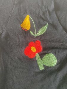 Embroidered Floral Top