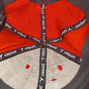 Rare Vintage Jordan 100% Wool Snapback Cap - Red