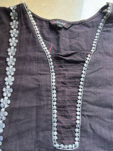 Lace Work Straight Kurta