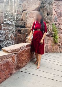 Beautiful dress with belt