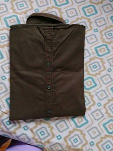 Brown Button-Down Shirt