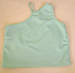 Mint Green Asymmetrical Tank