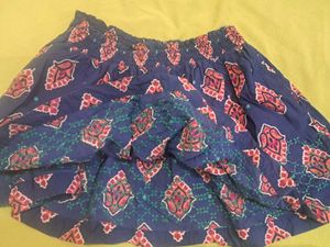 Imported Paisley Print Mini Skirt
