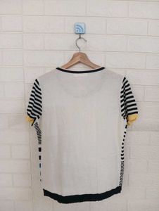 Striped V-Neck Tee