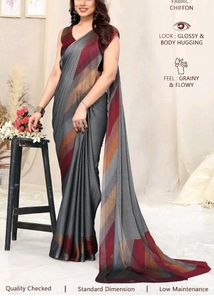 Elegant Striped Saree