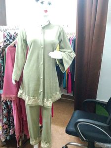 Party Wear Elegant Velvet Coord Set