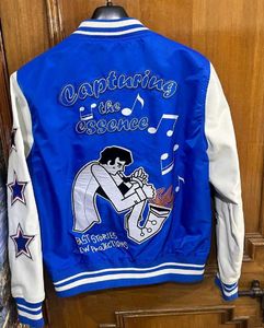 ZARA BLUE VARSITY JACKET 100% ORIGINAL M(40)