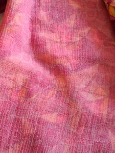 Block Prink Crush Saree