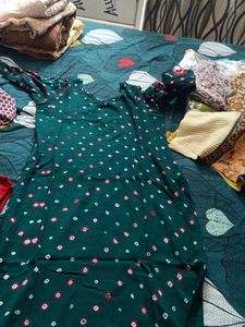 Green Or Red Salwar Suit