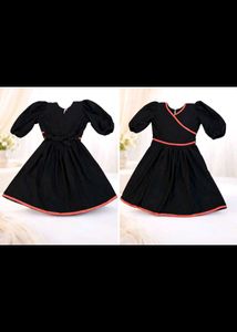 Stylish Black Dress with Trim