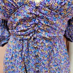 💜  ZARA Romantic Floral Dress! 💜