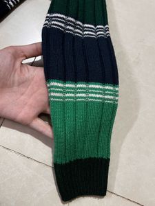 Striped Green Knit Sweater