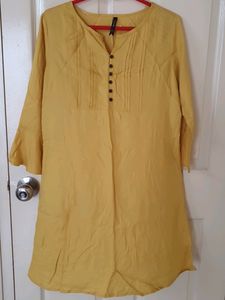 Yellow Short Kurti