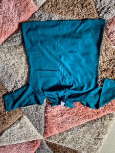 Teal Cold Shoulder Dress