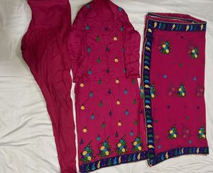 Embroidered Chudidaar Kameez 3 PieceSuit