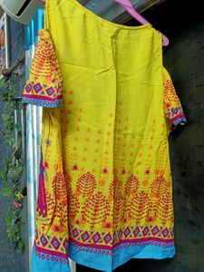 Rajasthani Prints Shoulder Cut Top