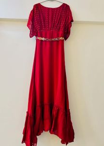 red gown