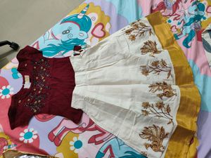 Pattu Pavadai South Indian Lehenga
