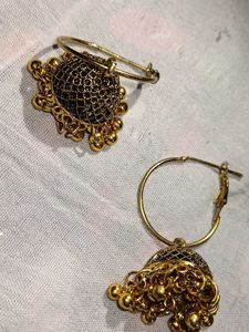 Hoop Jhumka Earrings