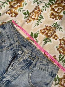 wash blue wide jeans