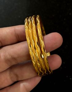 4 Gold Bangles