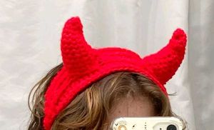 Red Devil Horns Headband