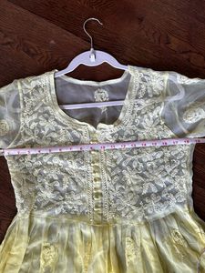 Beautiful Lucknowi kurti With Lining