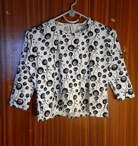 Crop Top Sleeve Till Elbow Cute Warm And Cozy Comf