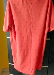 Coral Printed Polo Shirt