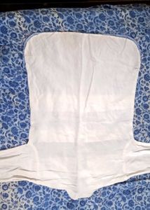 Striped Short Sleeve Shirt With White Pajama This