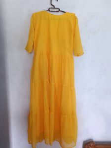Yellow Ruffled Dress