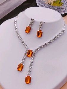 Fashion Necklace With Earrings Set