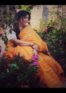 Mango Yellow Saree