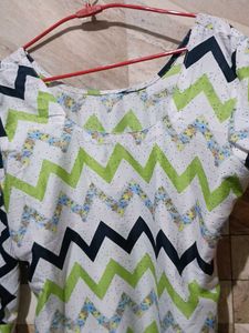 Chevron Print Kurta