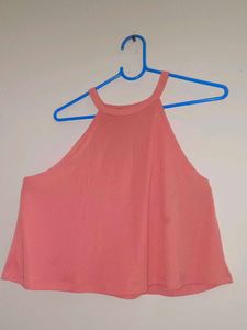 Peach Halter Top