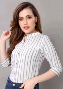 Striped Ruffle Top
