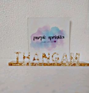 Resin Alphabet Name Stand