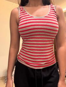 Striped Basic Tank Top