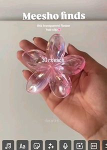 Flower Hair Clips Pack Of 1