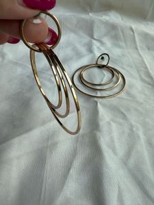 Imported golden western earrings