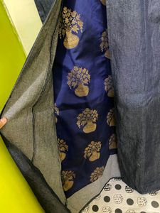 Blue Shrug Kurti