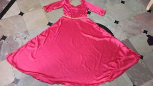 satin anarkali soft