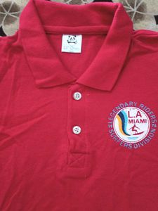 Red Polo Shirt - LA Miami Surfers