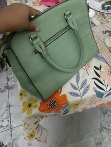Sage Green Satchel Handbag