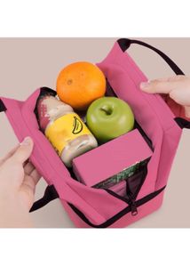 Pink &amp; Beige Tiffin Bag