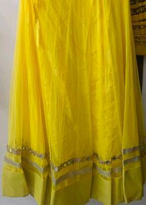 Yellow Embroidered Anarkali Suit