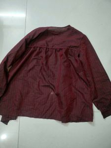 Striped Button-Up Top