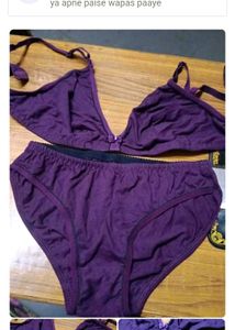 Purple Lingerie Set